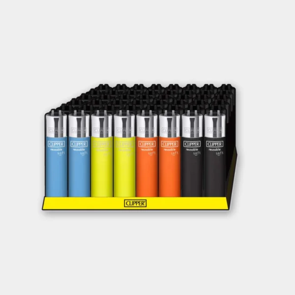 clipper-softtouch-lighter Clipper Soft Touch Aansteker – 4 kleuren