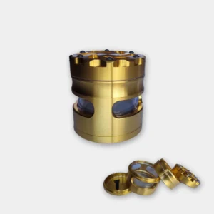 metal-wheel-grinder-gold Metalen Wheel Grinder Gold (⌀63 mm – 4-parts)