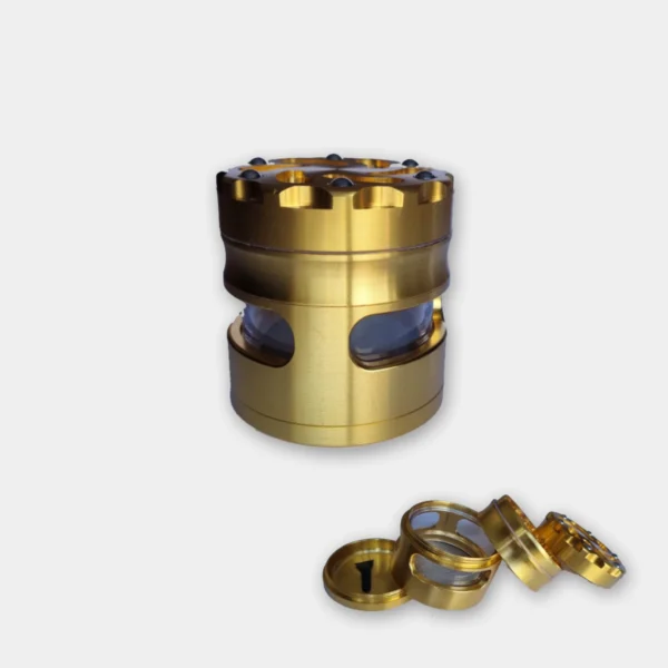 Metalen Wheel Grinder Gold (⌀63 mm – 4-parts)