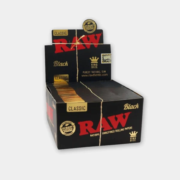 RAW Black Classic Kingsize Vloei – 50 packs