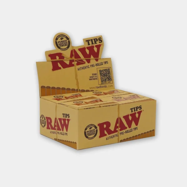 raw-classic-prerolled-tips-box RAW Classic Pre-rolled Tips – 20 packs