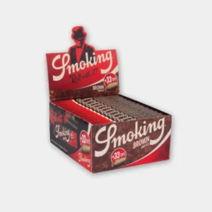 Smoking Brown Kingsize Vloei + Tips – 24 packs