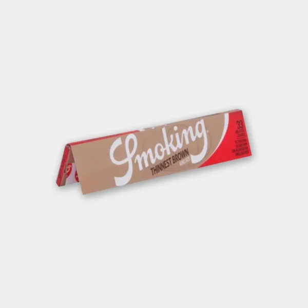 smoking-brown-thin-ks-1pack Smoking Brown Thinnest Kingsize Vloei – 1 pack